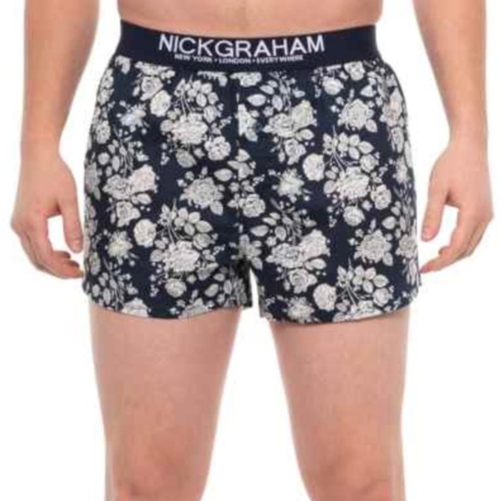 Nick Graham Slim Fit Woven Boxer Shorts